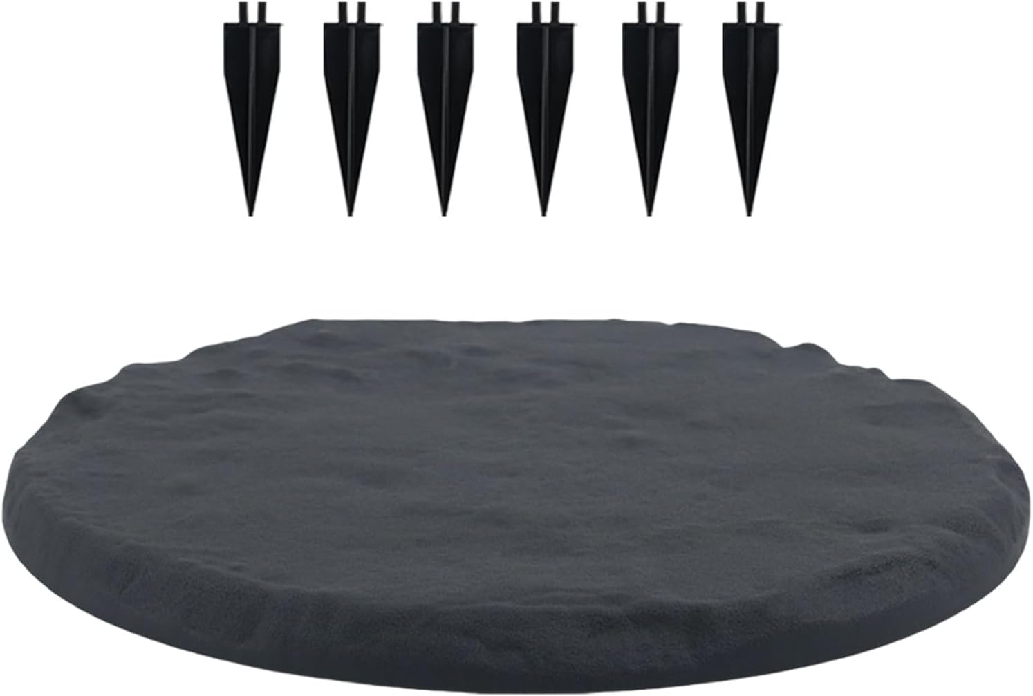 Pas Japonais - Décoration De Pavé pour Allées,Lot de Dalles de Jardin avec Piquets pour Chemins Terrasse Piscine Aire de Jeux Extérieur Circulaire