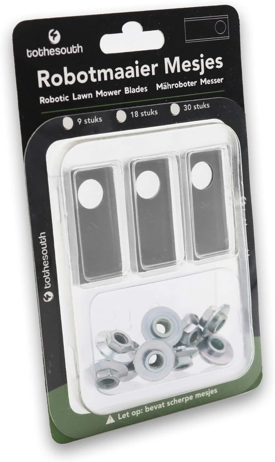 9x To the South® Robot Tondeuse Lames Acier Convient pour Honda Miimo HRM 3000-9 pièces Lot de 9