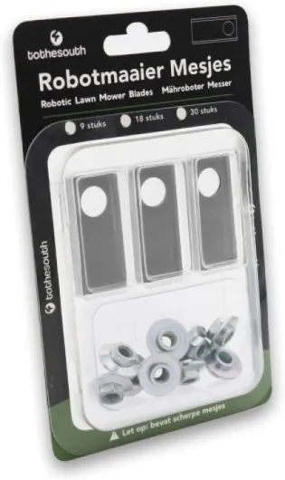 9x To the South® Robot Tondeuse Lames Acier Convient pour Honda Miimo HRM 3000-9 pièces Lot de 9