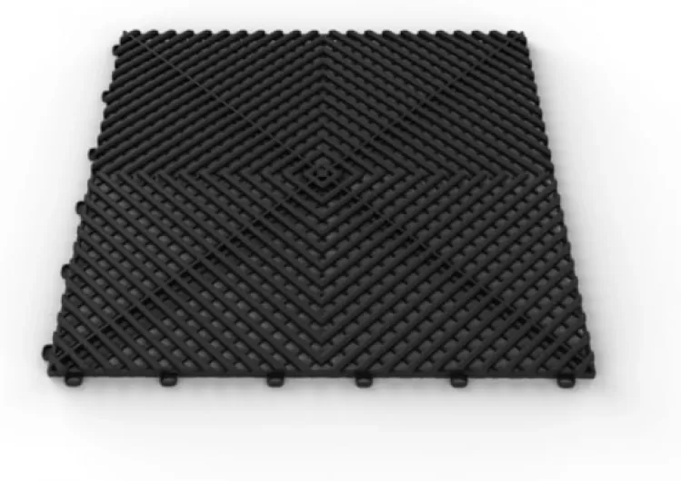 PLANCHES PLANCHES DE PLANCHE, CARRABLE, DRENANT, GRILÉ EN PLASTIQUE ANTIDÉRAPANT GARAGE OFFICINA CONCESSIONNAIRE CARROSSERIE VOITURE MAISON TERRASSE (Black)