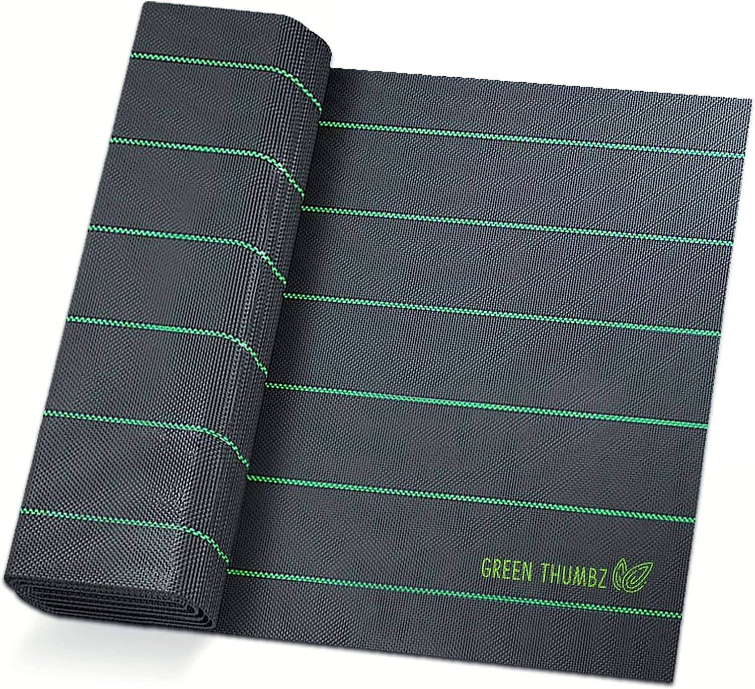 Green Thumbz Toile de Paillage - 1m x 10m (100 g/m²) Géotextile Bache Anti Mauvaise Herbe pour Jardin et Potager - Toiles de Paillage pour Aménagement Paysager, Couvre-Sol & Parterres de Fleurs