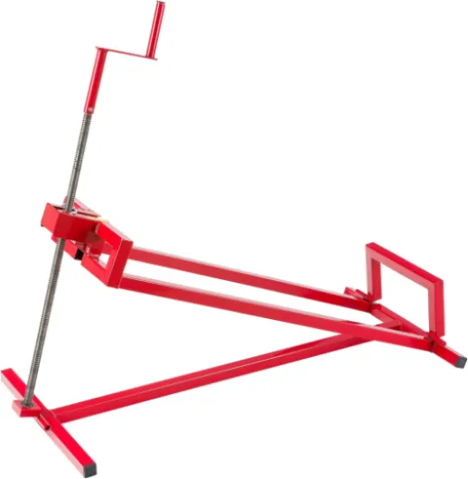 Lève-Tondeuse Tracteur-Tondeuse Dispositif de Levage Cric - 450 kg - Angle d'inclinaison à Environ 45° - Rouge - Stable et Solide