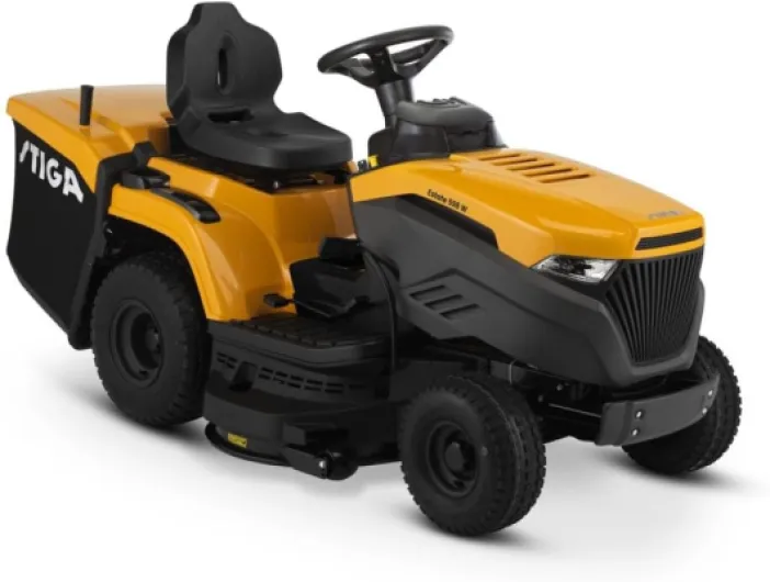 Estate 598 Twin Tracteur de Jardin - Moteur St 550 de 586cc, Plateau de Coupe de 98cm, entraînement hydrostatique, collecteur de 240L, 3 Modes de Coupe.