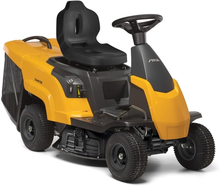 Tracteur à gazon à essence Combi 166, largeur de coupe 66 cm, surface jusqu'à 1500 m², panier collecteur de 150 l