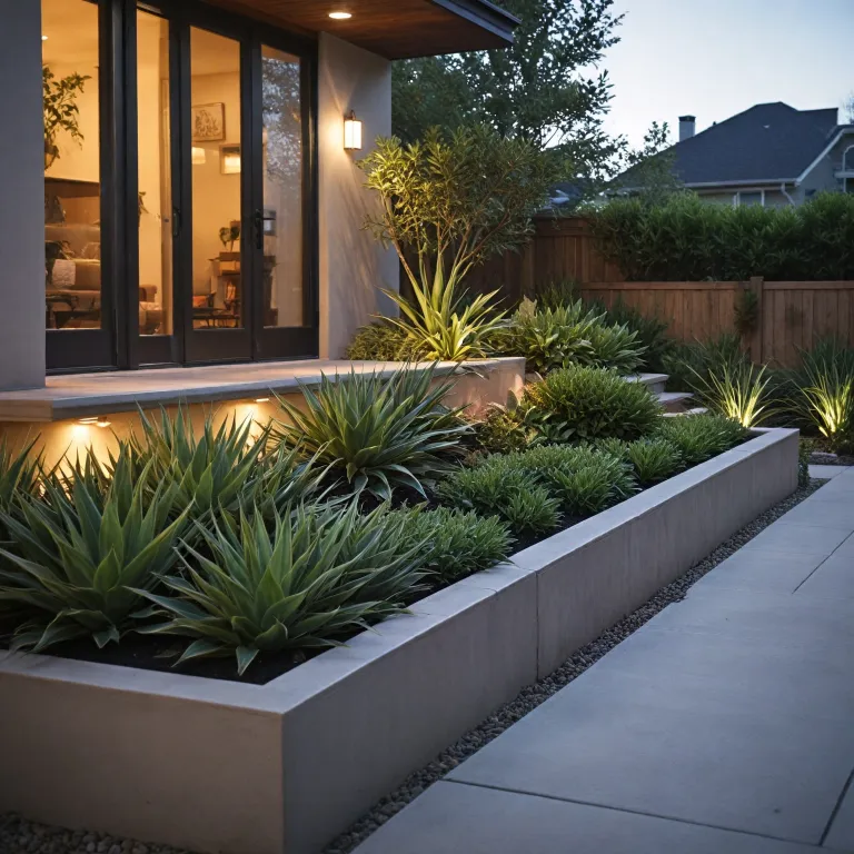 Comment aménager un parterre devant une maison moderne pour un effet contemporain
