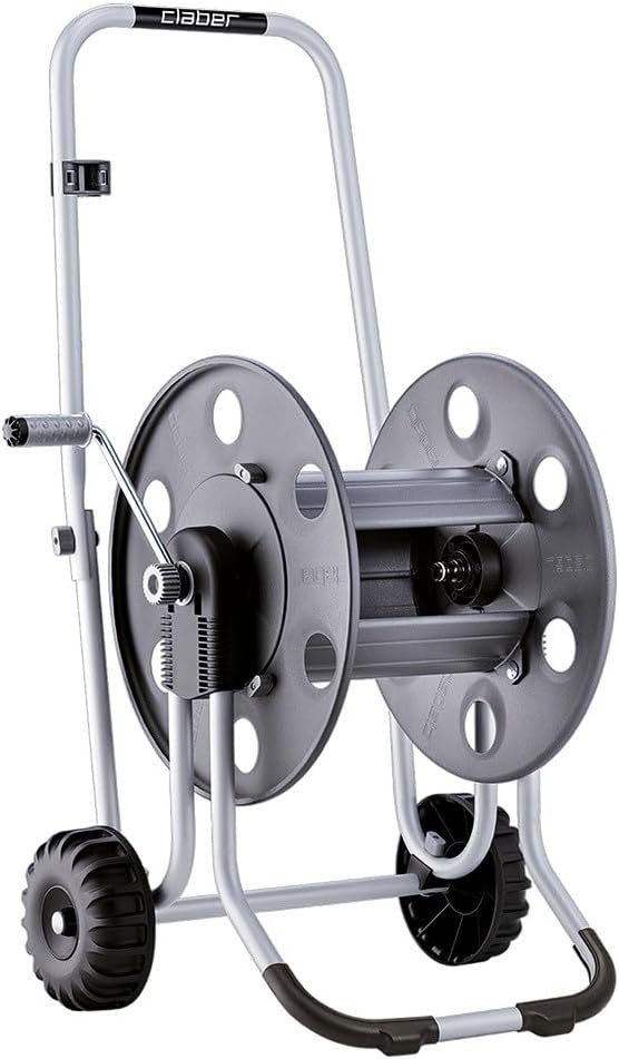 Metal 60, Chariot dévidoir en métal pour Tuyau d'arrosage