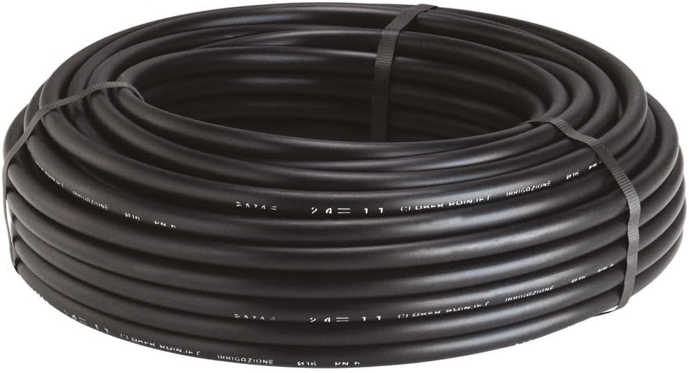 Tuyau d’Alimentation 13x16 50 m, arrosage Goutte à Goutte PE Noir Flexible 440x150x450 cm