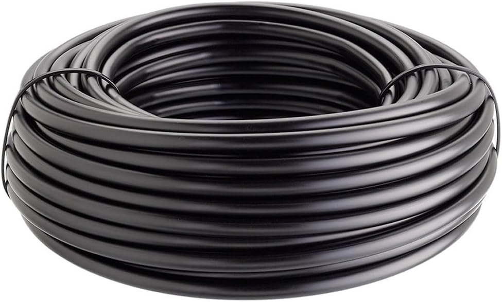 Tuyau capillaire 4x6 20 m, arrosage goutte à goutte PE noir flexible 1 Classique