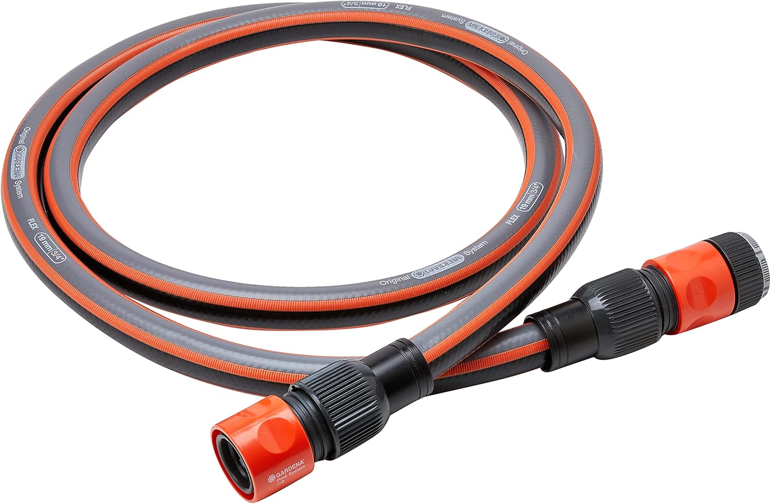 Set de connexion grand débit de Gardena : kit complet pour le raccordement d'une tuyauterie et d'un système de gicleurs à l'alimentation en eau, avec robinet, raccords de tuyau et flexible (2713-20) Unique
