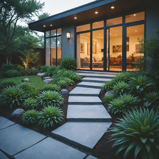 Comment réussir l’aménagement devant une maison moderne : conseils et inspirations