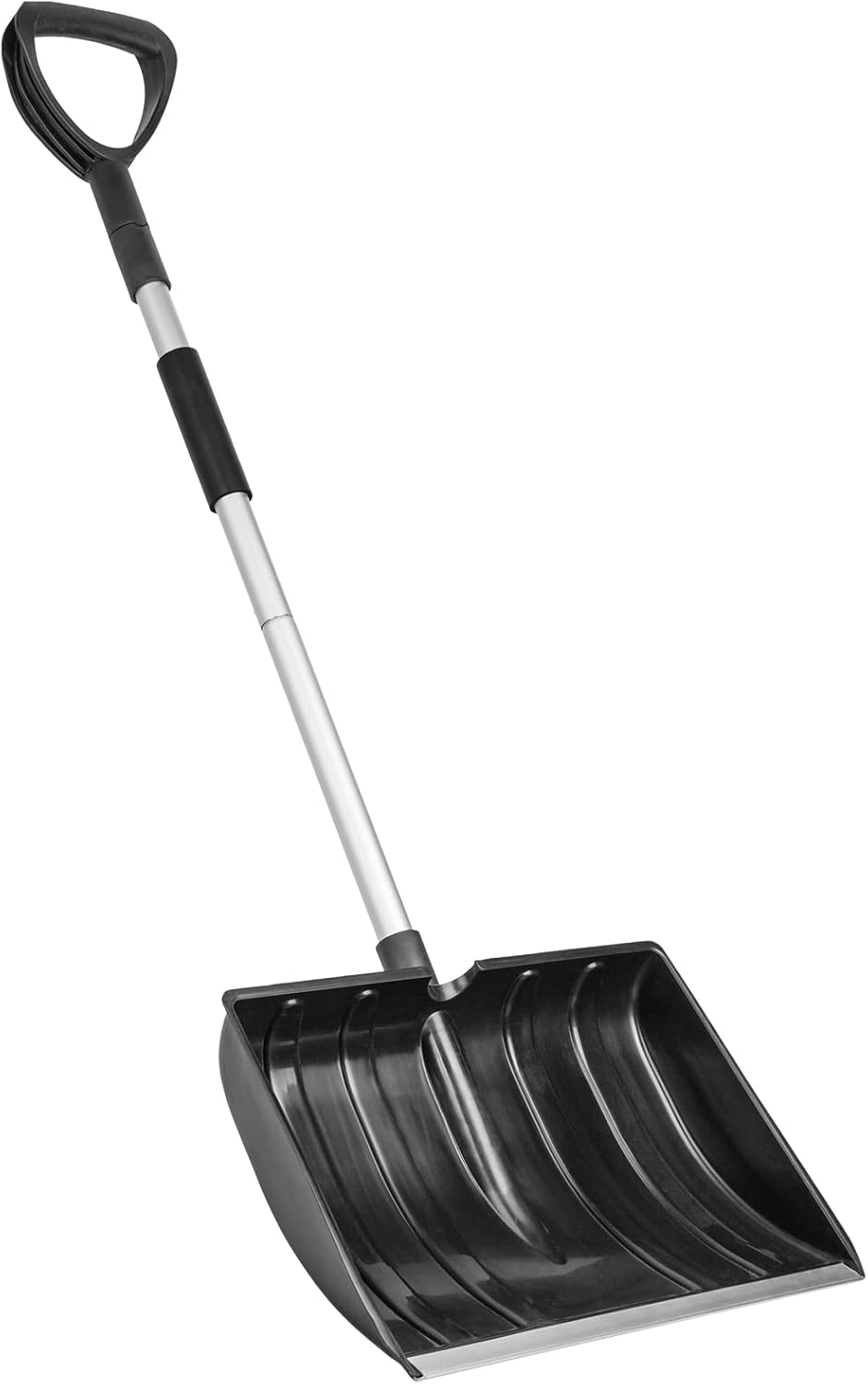 Pelle à Neige Pelle d'hiver, Pelle à Neige réglable Portable, Pelle à Neige et Glace Grande capacité 42cm, poignée en D pour la Conduite de Voiture de Jardin et Le Camping en Plein air