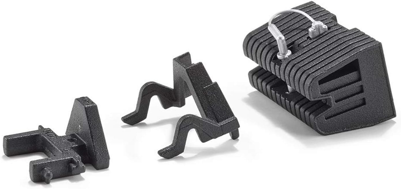 3095, Kit d'adaptation avec poids à l'avant, 1:32, Métal, Noir, Convenable pour attelage avant et arrière des tracteurs SIKU