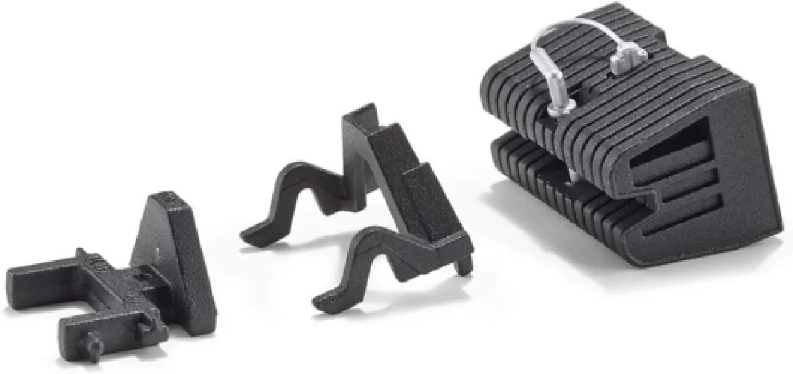 3095, Kit d'adaptation avec poids à l'avant, 1:32, Métal, Noir, Convenable pour attelage avant et arrière des tracteurs SIKU