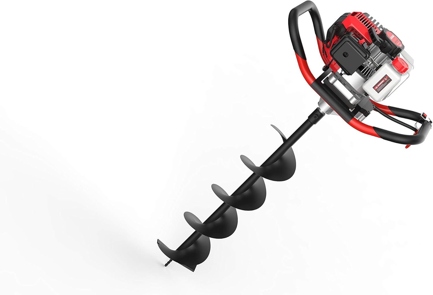 Tarière Thermique 52 cm³, 3 CV, 2 Temps, Moteur à Essence, Rallonge 30cm, Lot de 3 Mèches (31.4x 3.9，5.9，7.87 inch)