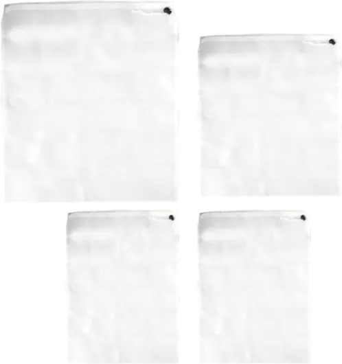 4 Sacs de Filtration pour Straining, Sacs en Filet Blancs, 3 Tailles, pour la Vinification, Le Filtrage des Jus et Le Dépulpage