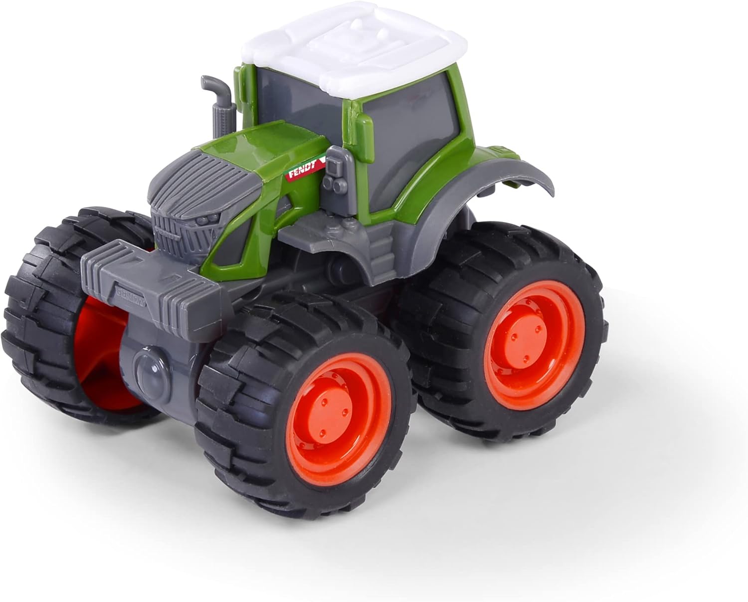 Tracteur Jouet Fendt Monster Truck (9cm), Tracteur Enfant avec Moteur à Friction, Quatre Roues motrices et pneus XXL, pour Enfants à partir de 3 Ans 203731000 Bicolore