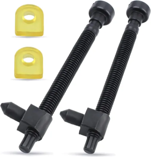 Tendeurs de Chaîne 2pcs Vis de Réglage Tronçonneuse pour Husqvarna 42 44 50 51 55 Rancher 234 238 242 246 133 444 Pièces de Rechange de Tronçonneuse 501537101, 501 54 63 01