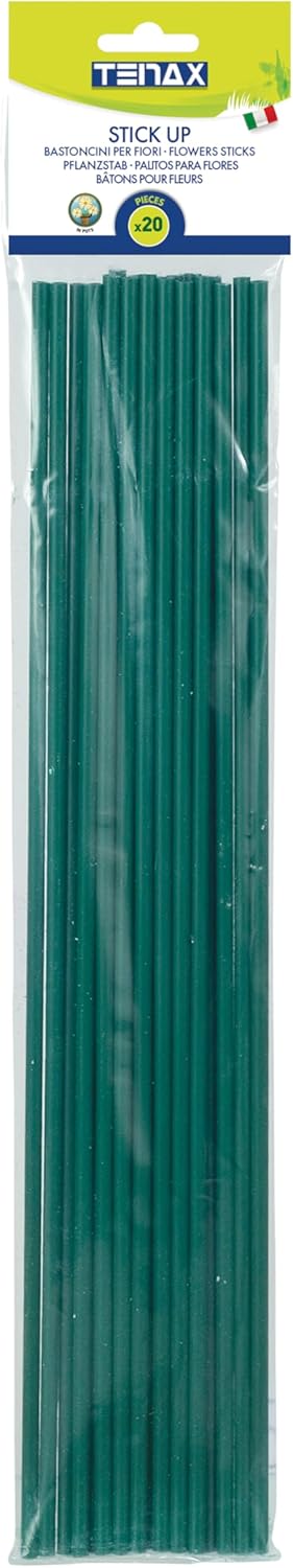 06864 Tuteur Plastique Vert 60 cm Lot de 20