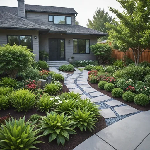 Comment réussir l’aménagement paysager devant votre maison pour un effet accueillant et moderne