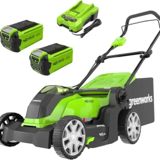 Test Greenworks G40LM41K2X : La tondeuse sans fil qui se débrouille bien sur 500m²