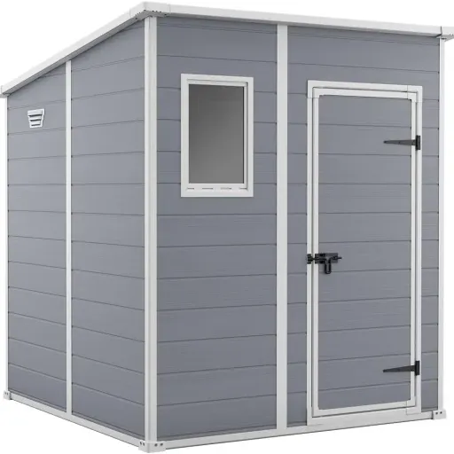 Test Keter Abri de rangement de jardin Manor Pent : Un abri pratique pour le rangement extérieur