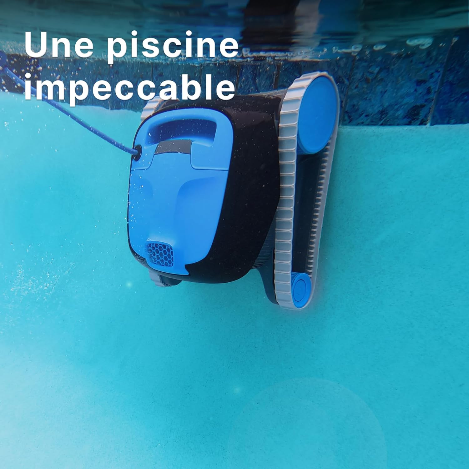 Dolphin Nautilus CC Aspirateur Piscine pour Piscine Hors-Sol Jusqu’à 10 m, Nettoyage Fond et parois, Économie énergie, Cycle de Nettoyage 120 Min