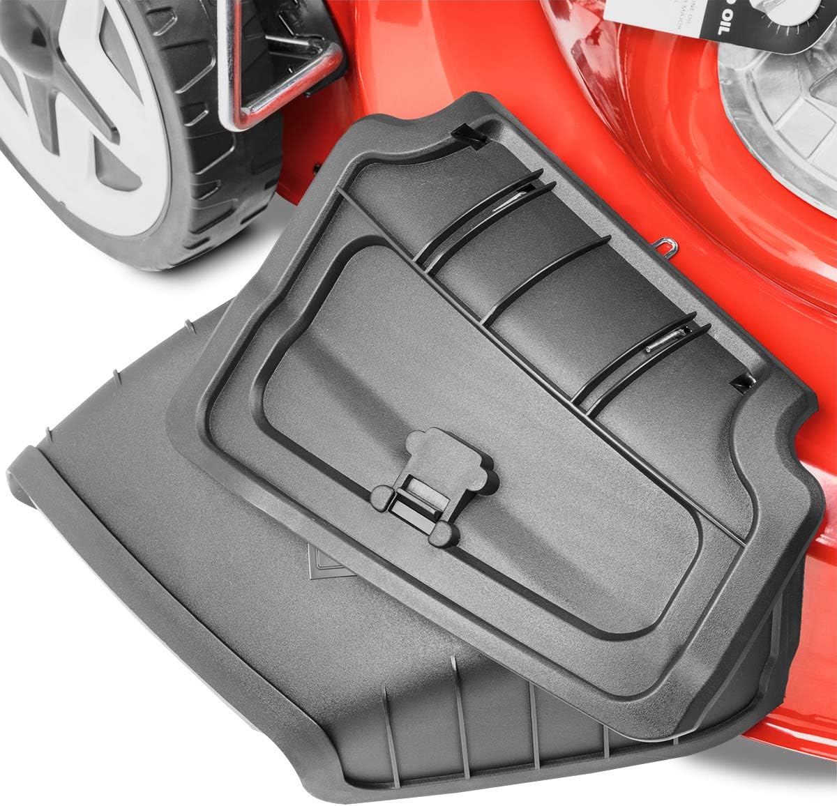 GLM880X - Tondeuse à essence 173 cm3 7,5 CV, autotractée, coupe rapide et facile pour jardins grands ou moyens 2000 m2, largeur 53 cm, ramassage et mulching 4 en 1, hauteur réglable, sac 65 L