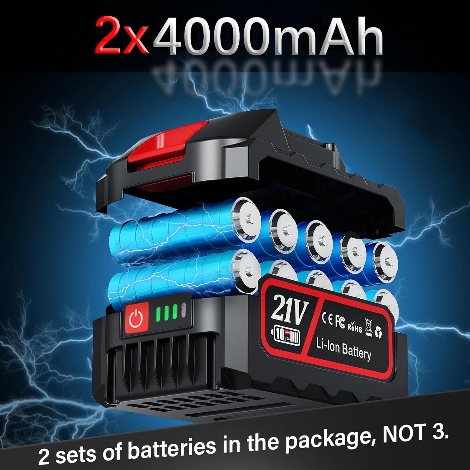 Mini Tronçonneuse à Batterie 2x4000 mAh 6 Pouces 880W, Petite Tronconneuse Thermique Coupe Branche Electrique Scie Electrique Tronçonneuse Sans Fil Pour Jardin Red 2x4000 mAh