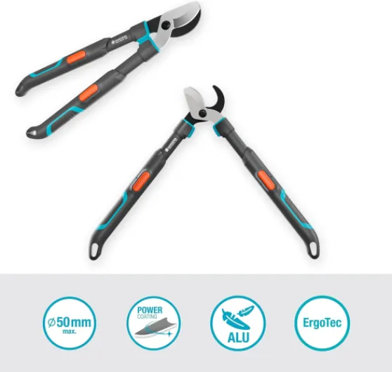 Cisaille à branches TeleCut Pro S: cisaille à branches télescopique pour bois frais jusqu'à 50 mm, extensible jusqu'à 670 mm, lames affûtées avec précision (12040-88) 520-670mm