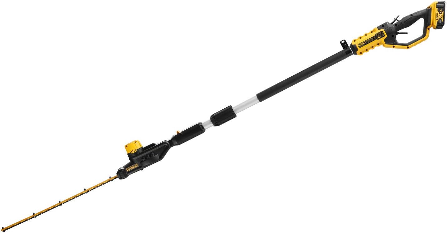 Taille-haies sur perche brushless XR 18V avec batterie - capacité de coupe 25mm - vitesse 2800 cps/min - coupe 75min/charge - DCMPH566P1-QW Avec batterie Unique