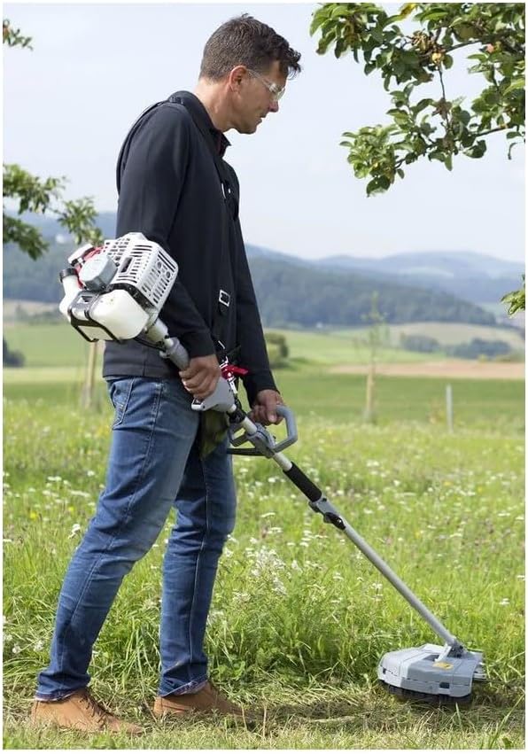 Outils de Jardin Multifonction Thermique 4 en 1 Taille haie + Élagueuse + Débroussailleuse (Lame et Bobine)