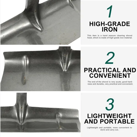 Tête de bêche Manuelle de Rechange, râteau à volaille en Fer épais pour Usage agricole et Domestique, Outil de Nettoyage léger pour Les déjections animales