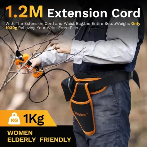 Test SWANSOFT PRU45 Secateur Electrique : l'outil de jardinage sans fil qui fait le job