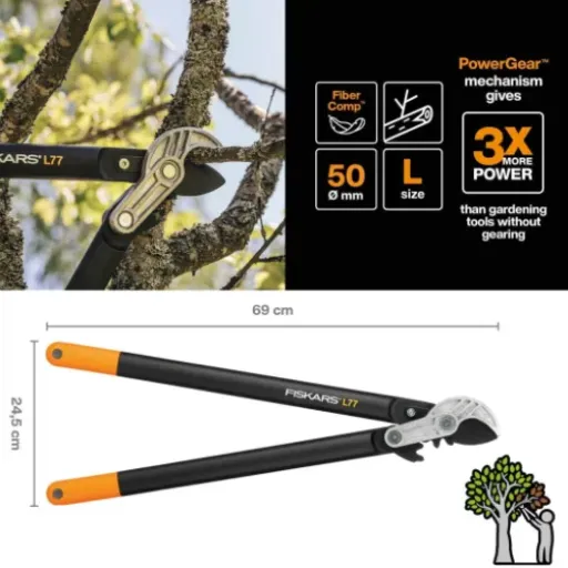 Test Fiskars Coupe-branches à enclume : ça coupe dur comme fer.