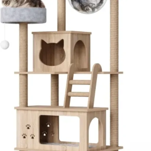 Test Mondeer Arbre à Chat en Bois : Un choix pratique pour les propriétaires de grands chats