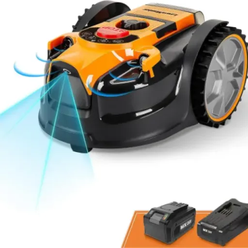 Test Lawnmaster Tondeuses Robot OcuMow™ : Le robot qui tond sans câble.