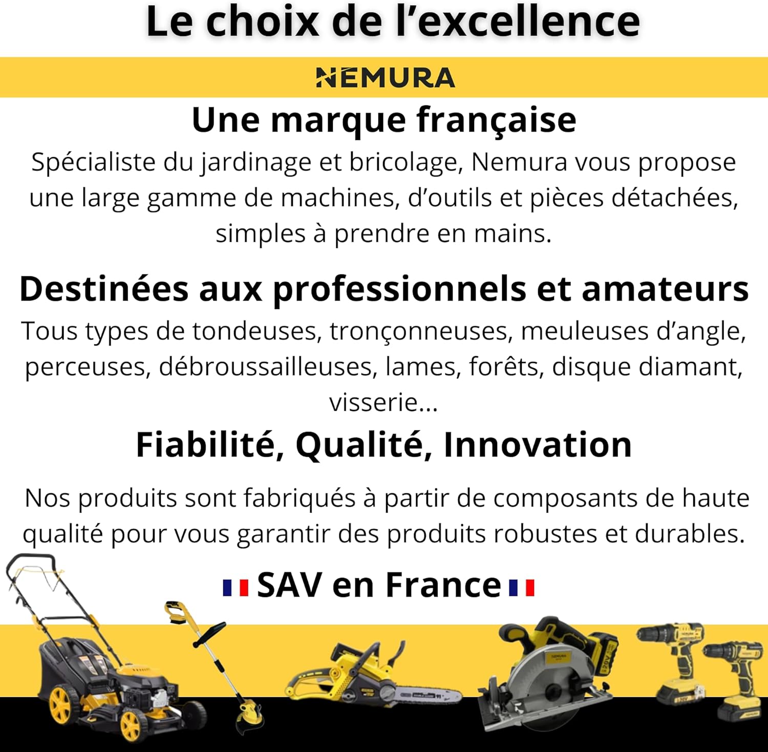 Tronçonneuse Thermique avec Guide de 45 cm - avec Moteur Motocylindre à Essence de 52 cm3 - Pompe à Huile Automatique avec Graisseur - Professionnel et Bricoleur - Marque française