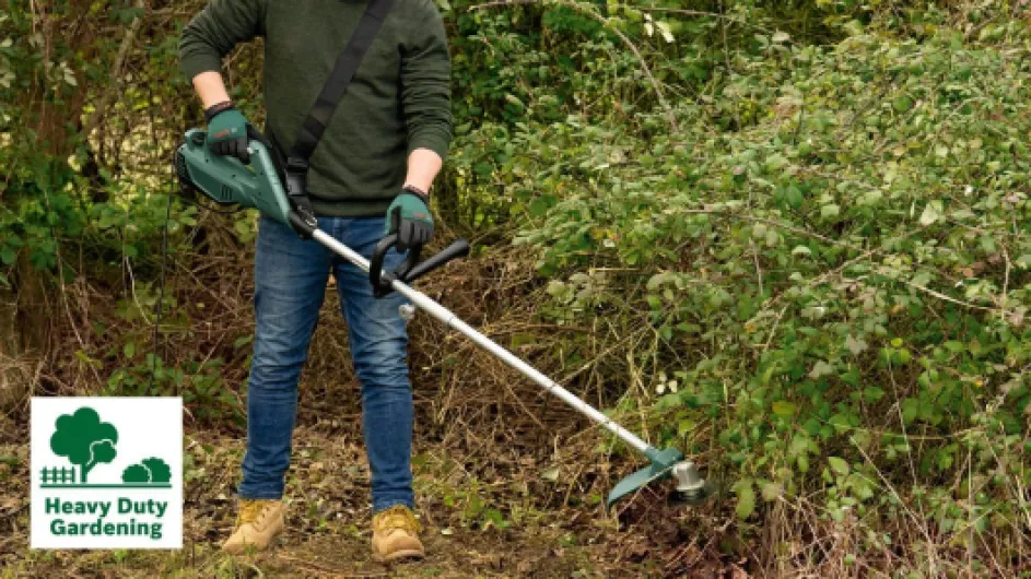 Débroussailleuse AFS 23-37 (Lame à 3 Dents, Bobine pour Fil de Coupe, 3 Fils de Coupe, poignée supplémentaire, Capot de Protection, Carton, 1000 W) Débroussailleuse électrique