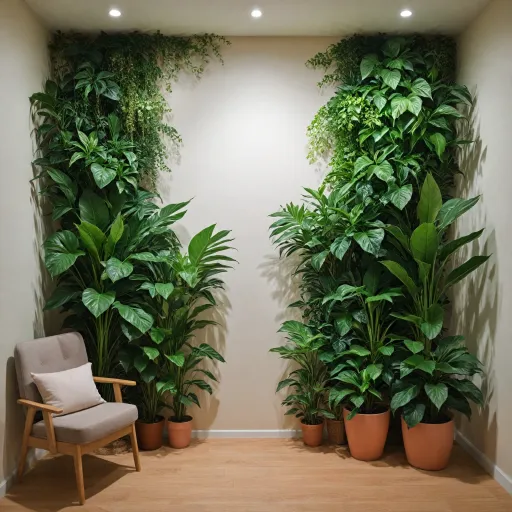Mur intérieur végétalisé : créer un paysage vertical apaisant chez soi
