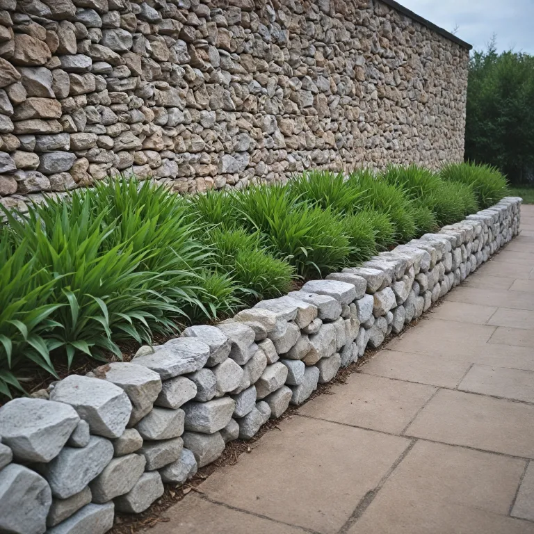 Créer un jardin mur en pierres et gabions : options, prix et durée de vie