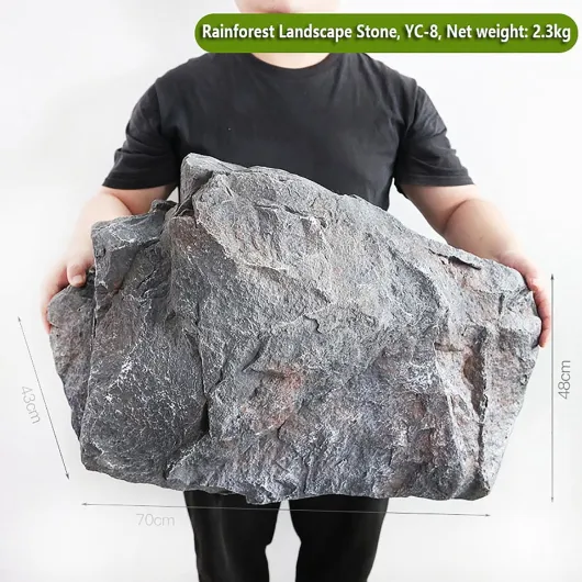 Faux rocher extérieur en mousse PU décorative pour jardin, cour, aménagement paysager – Faux rocher artificiel, couvre bien les rochers