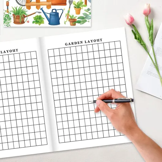 Livre de jardinage - Livre complet de potager - Carnet de suivi d'entretien des de 12 mois pour les amateurs de jardinage