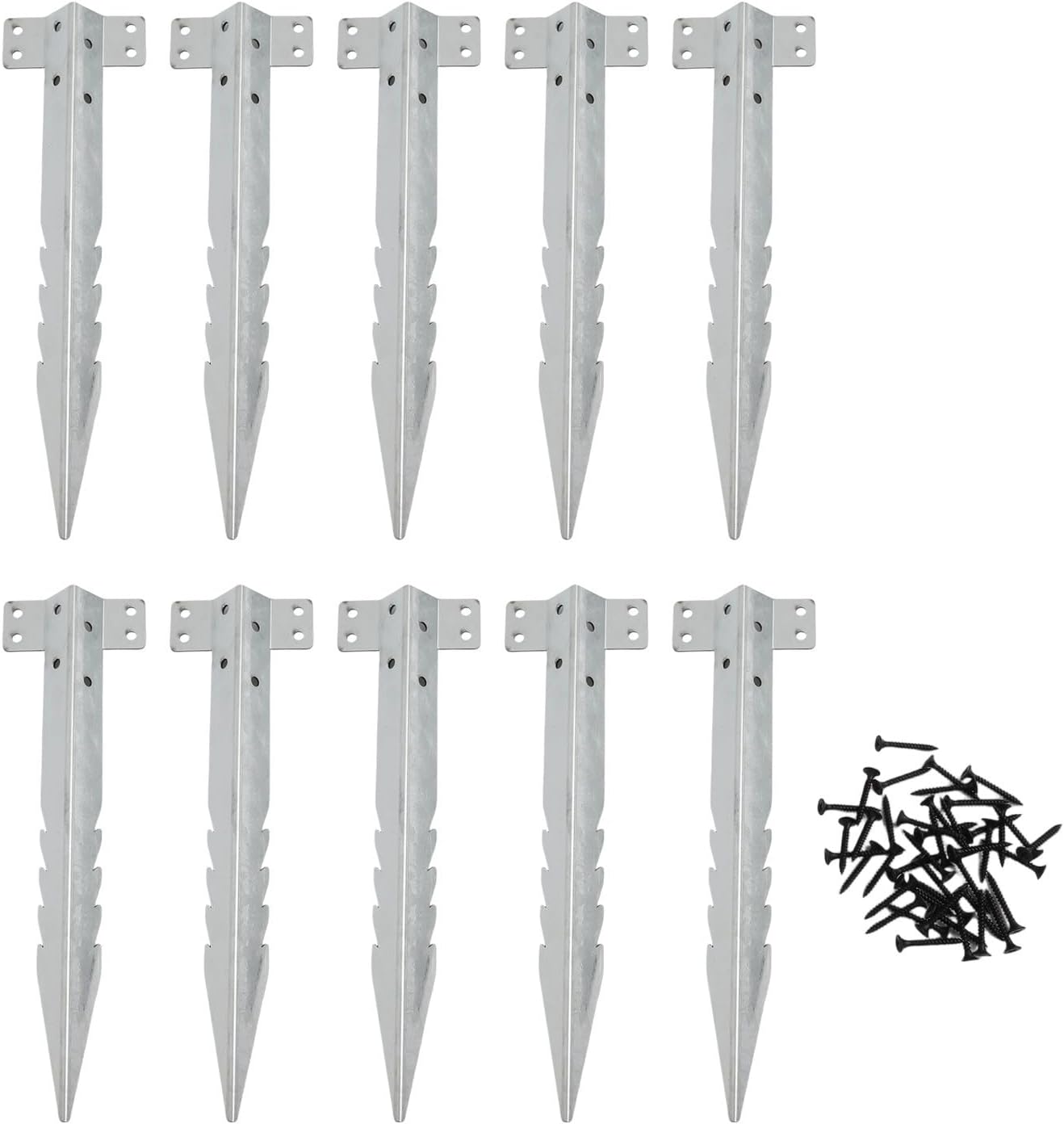 Lot de 10 ou 20 supports robustes pour traverses ferroviaires pour une utilisation en extérieur dans des projets et des structures paysagères 10pcs