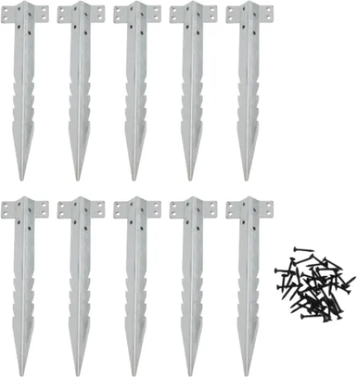 Lot de 10 ou 20 supports robustes pour traverses ferroviaires pour une utilisation en extérieur dans des projets et des structures paysagères 10pcs