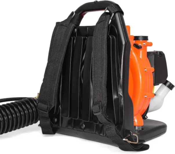 Souffleur à Dos 43cc 1.25Kw Souffleuse d'épaule Semi-Professionnelle avec Vitesse de soufflage des Feuilles jusqu'à 150Km/h.