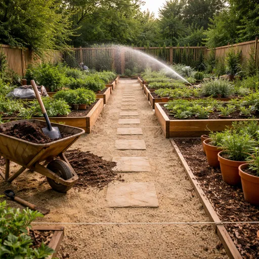 Comment aménager un jardin rectangulaire en un havre de paix structuré