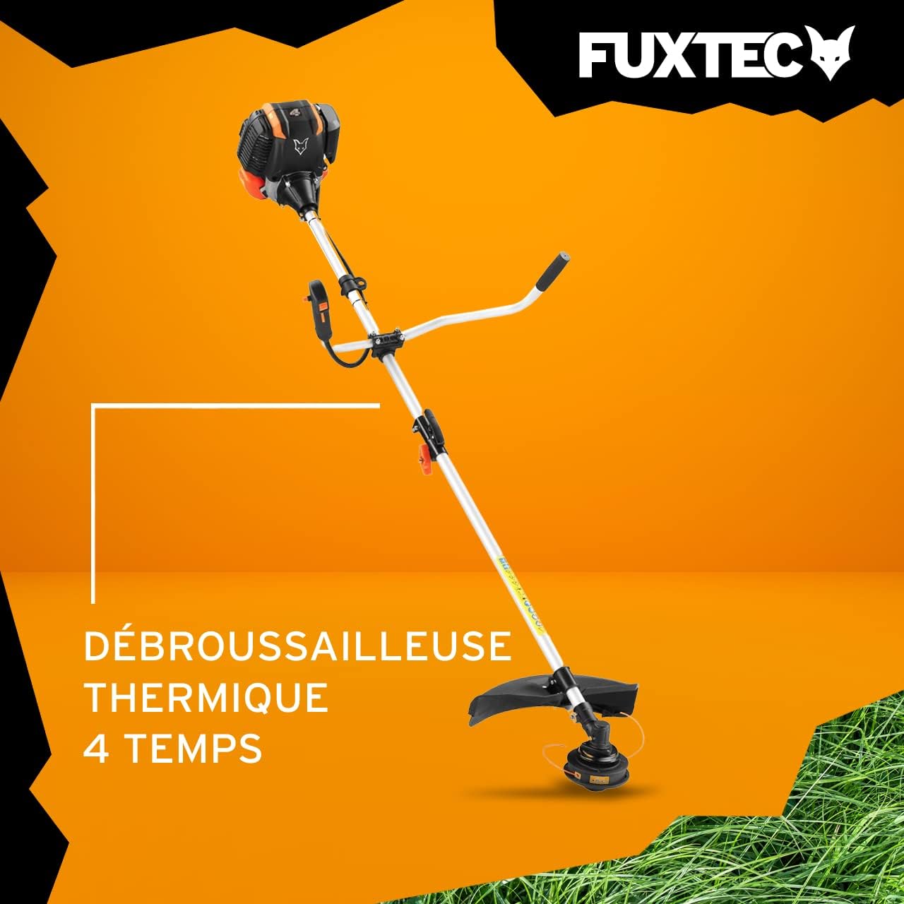 Débroussailleuse Thermique 4 Temps FX-4MS142 42,5cm3 2en1 Multitool Sangle de Transport Confortable et Moteur 4 Temps Silencieux tête de Coupe à Fil Inclus 4 temps - 42cm3 - 1,25kw