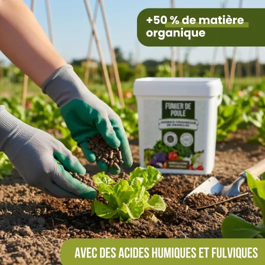 Fumier de Poule 5 kg – Engrais Organique pour Potager et Plantes d’intérieur – Fertilisant en Granulés – Engrais Solide à Libération Lente NPK – Agriculture Biologique