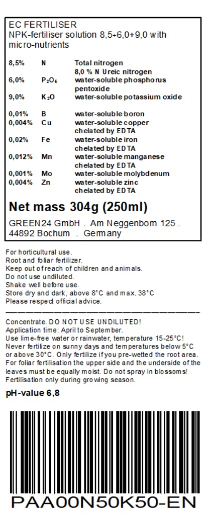 GREEN24 Engrais liquide pour palmier HighTech NPK, racine, sol, feuillage - Engrais professionnel pour plantes