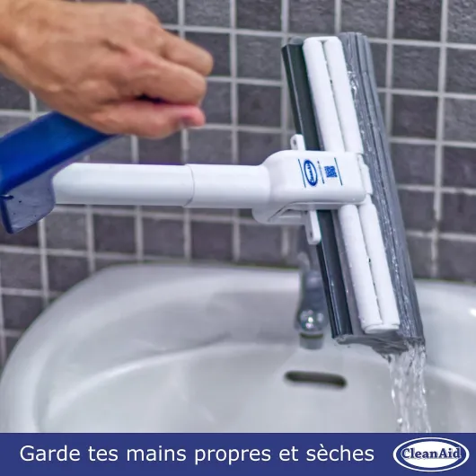 Balai serpillère OneTouch Magic de CleanAid - éponge PVA Ultra absorbante Permet d'essuyer Les sols sans se mouiller et sans se salir Les Mains idéale pour Toutes Les Surfaces Lisses 1 Mop